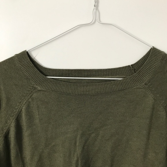 Khaki Green Long Sleeve Sweatshirt - Picture 3 of 11